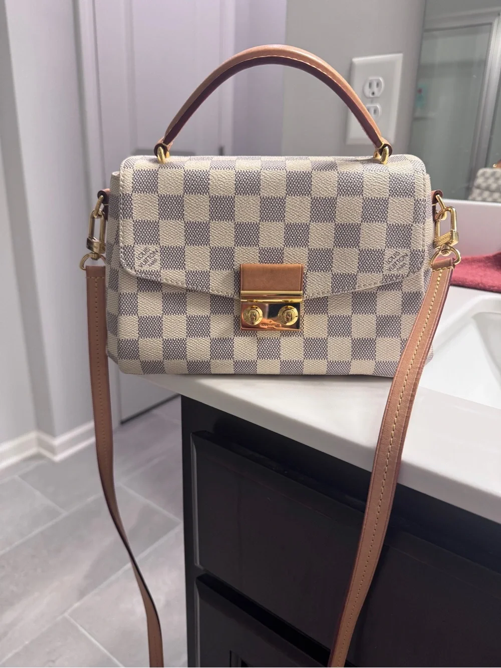 Louis Vuitton Damier Azur Croisette — 100% authentic